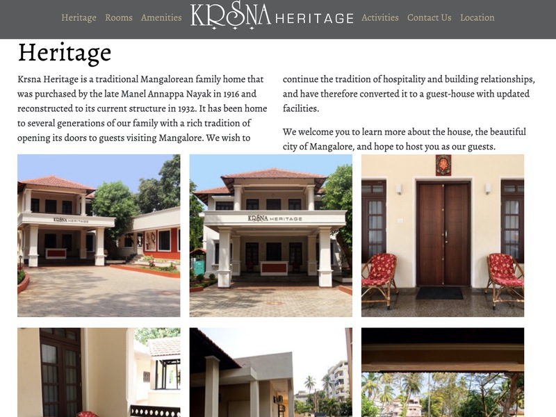 Screenshot of Krsna Heritage